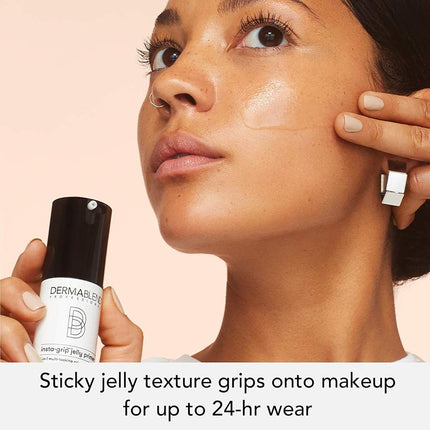 Dermablend Professional Insta-Grip Jelly Primer - 3-in-1: 24-Hour Makeup Extender, Instant Moisturizer, and Skin Tightening Mask - Dermatologist-Created, Fragrance-Free, Allergy-Tested - 30 ml