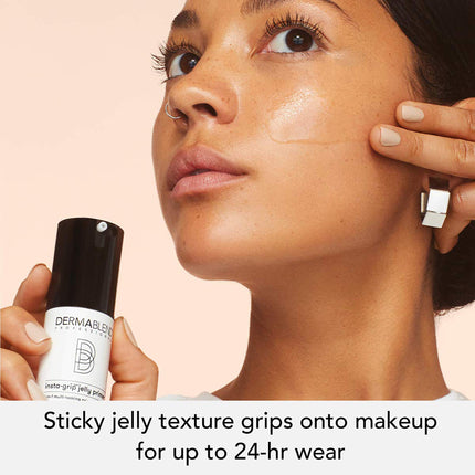 Dermablend Professional Insta-Grip Jelly Primer - 3-in-1: 24-Hour Makeup Extender, Instant Moisturizer, and Skin Tightening Mask - Dermatologist-Created, Fragrance-Free, Allergy-Tested - 30 ml