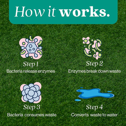 Eco Strong Outdoor Odor Eliminator | Outside Dog Urine Enzyme Cleaner – Powerful Pet, Cat, Animal Scent Deodorizer | Professional Strength for Yard, Turf, Kennels, Patios, Decks (Gallon with Sprayer)