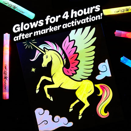 Crayola Glow Fusion Marker Coloring Set-Mythical Creatures 747491