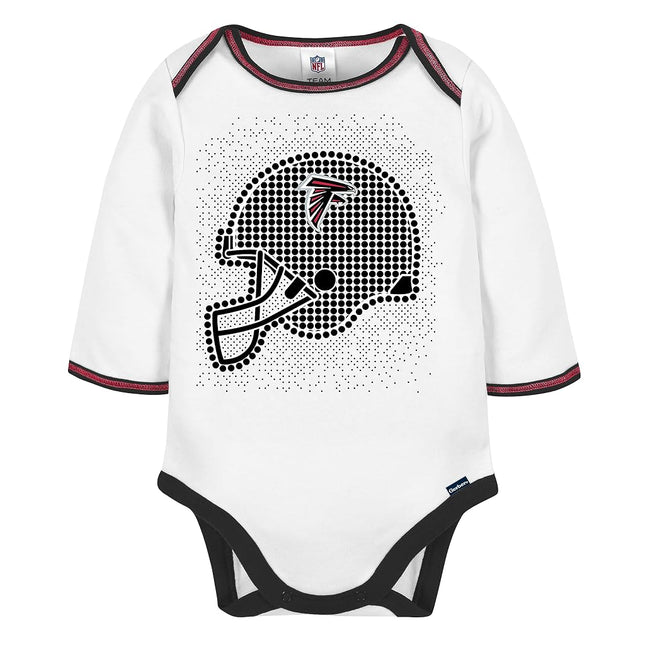 Gerber NFL Baby Boys' 3Pc Bodysuit, Footed Pant, & Cap Set, Atlanta Falcons, 6-9 Months