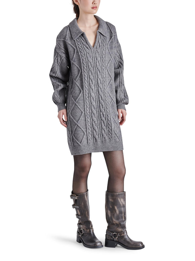 Vestido Debbie de Steve Madden Apparel para mujer, gris jaspeado, S