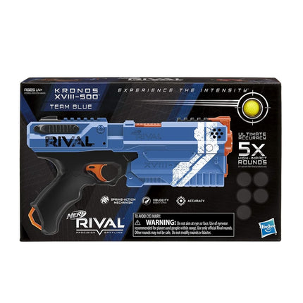 Nerf Rival Kronos XVIII 500 Spring-Action Blaster | Blue Toy Blaster | Boys 14+