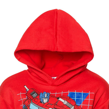 Transformers Optimus Prime Bumblebee Hoodie Sweatpants for Toddlers to Big Kids, red / blue, 3 Years