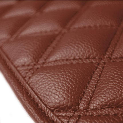 FH Group Luxury Universal Fit all season protection Heavy Duty Faux Leather Beige Automotive Floor Mats fits most Cars, SUVs, and Trucks (Diamond Design with High Tech 3-D Anti-skid/Slip Backing)