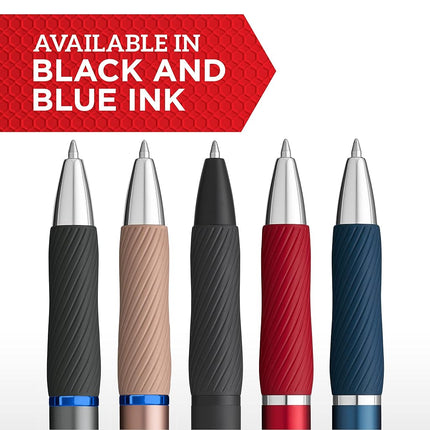 Sharpie S-Gel, Gel Pens, Sleek Metal Barrel, Matte Black, Medium Point (0.7mm), Black Ink, 12 Count