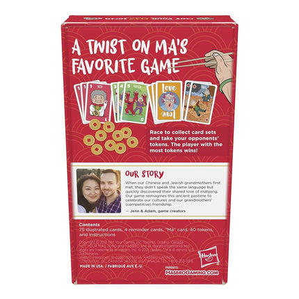 Not Your Ma's Jong, A Fast-Paced Card Game for 3-4 Players Inspired by Mahjong and 2 Grandmas, Family Game, Fun Party Game for Ages 13+