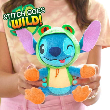 Disney Stitch Goes Wild Small Plush - Stitch Frog by Just Play