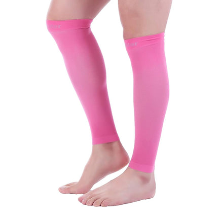 Doc Miller Calf Compression Sleeves for Men & Women, Footless Leg Compression Socks Support for Runners, 15–20mmHg Graduated, Shin Splints, Varicose Veins, Pain Relief & Swelling (1 Pair)