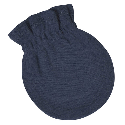 Gerber Baby Girls' 8-pack and 12-pack No Scratch Mittens, Navy, 0-3 Months (8-pack)