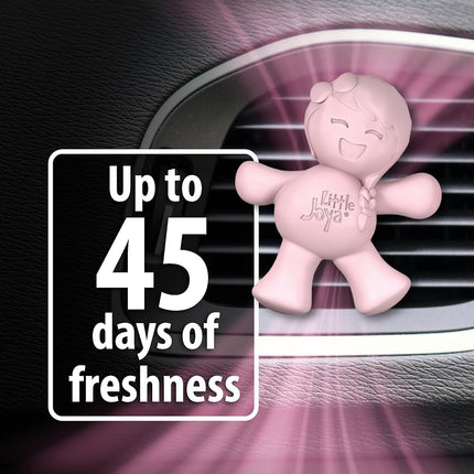 Little Joya 96017 Cotton Candy Car Air Freshener Vent Clip Provides Long-Lasting Freshness in a Compact Design, Fights Odors for up to 45 Days, Cute Car Odor Eliminator, Non-Toxic, Pack of 1