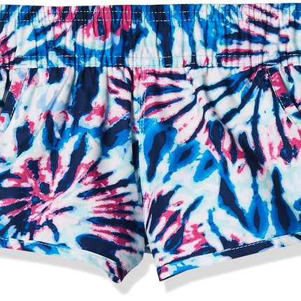 Kanu Surf Girls' Sandy UPF 50+ Quick Dry Beach Elastic Waist Boardshort, Camille Denim, 8-10