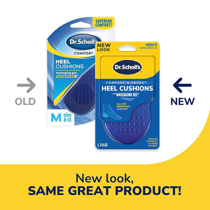 Dr. Scholl's Comfort Heel Cushions for Men, 1 Pair, Size 8-13