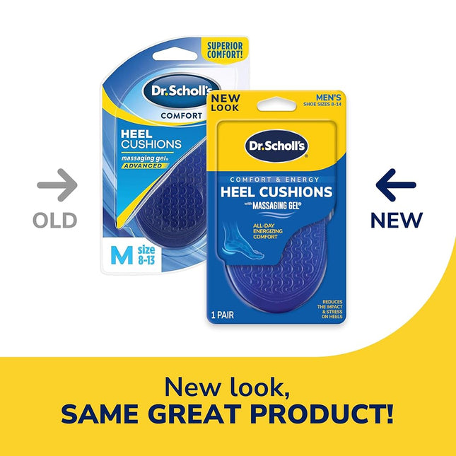 Dr. Scholl's Comfort Heel Cushions for Men, 1 Pair, Size 8-13