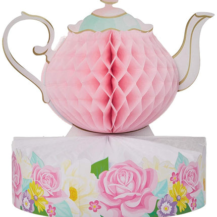 Creative Converting 340064 Floral Tea Party Centerpiece, Multi-Colored, 9" x 10", 1 ct