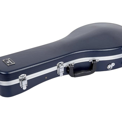 Crossrock ABS Molded Case for A-Style Mandolin with Removable Shoulder Straps-Blue (CRA862MABL)