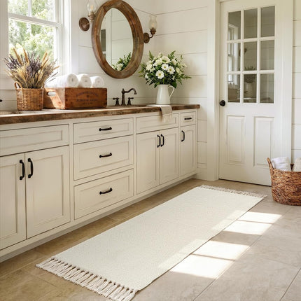 Collive 2' x 6' Kitchen Runner Rug, Modern Farmhouse Washable Bathroom Mat