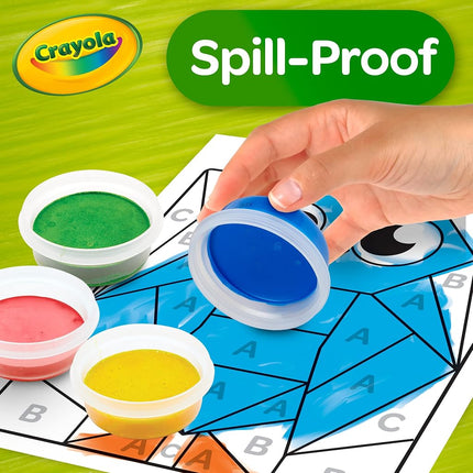 Crayola Spill Proof Paint Set, 8 Count Washable Paint for Kids, Ages 3, 4, 5