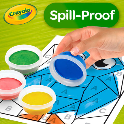 Crayola Spill Proof Paint Set, 8 Count Washable Paint for Kids, Ages 3, 4, 5