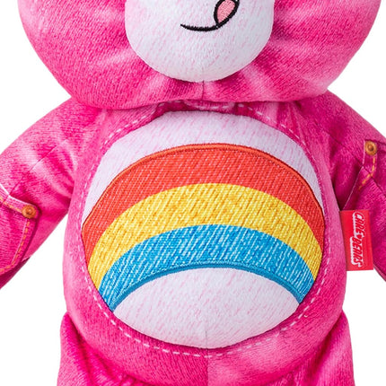 Care Bears 14" Medium Plush, Denim Edition - Cheer Bear, Eco Friendly, Soft Huggable Material!