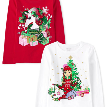 The Children's Place Girls' All Holidays Long Slee