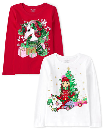 The Children's Place Girls' All Holidays Long Slee