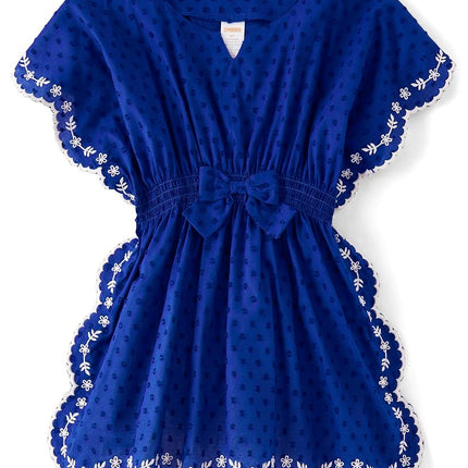 Gymboree - Camisola de manga corta para niña y niña pequeña, diseño de Narrows azul marino, 3T