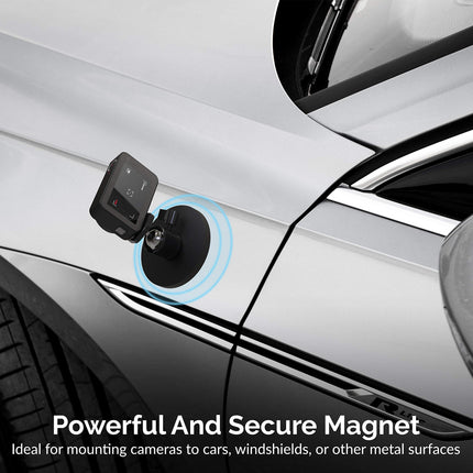 SABRENT Magnetic Camera Mount 88mm - 55KG with 360 Degree Rotation Ball Head, Powerful Magnet with 1/4 Screw Thread, Camera Mount for action cam, Insta360, OSMO, Blink, DSLR, GoPro, etc (CS-MG88)
