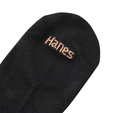 Hanes Women's 6-Pack Sport Cool Comfort No Show Casual Sock, Black, 10-12 Months (Pack of 6)