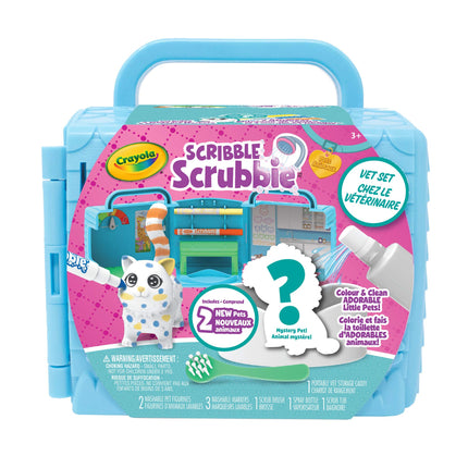 Crayola: Scrubbies / Set de veterinario (bilingüe) - Kit de veterinario de juego de simulación - Azul - Cuidado médico - Niños - Unisex - 3 años en adelante