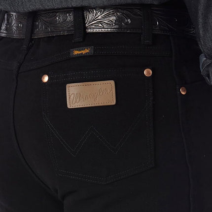 Wrangler Men's Cowboy Cut Slim Fit Jean Jeans, Shadow Black, 33W / 30L
