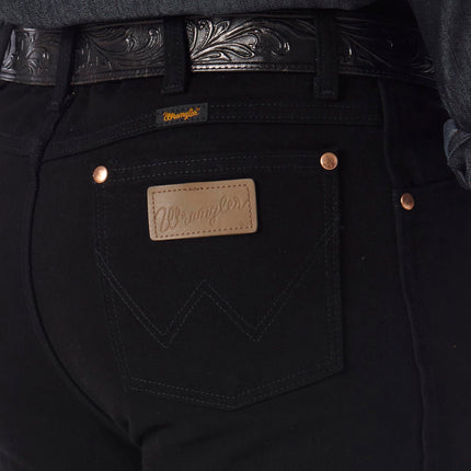 Wrangler Men's Cowboy Cut Slim Fit Jean Jeans, Shadow Black, 34W / 32L