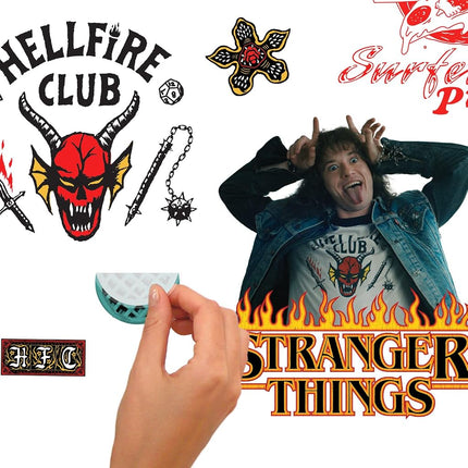RoomMates RMK5344SCS Stranger Things Season 4 Icons Peel and Stick Wall Decals, red, Black, Green, Blue, Yellow, Orange
