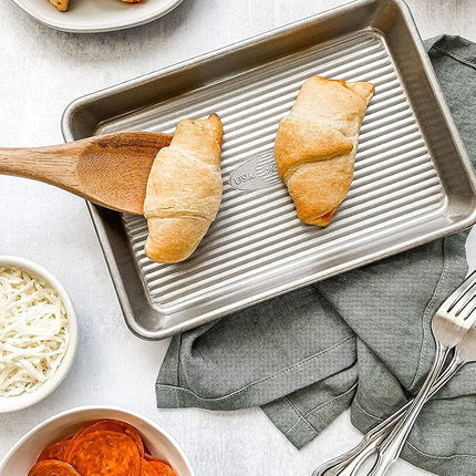 USA Pan Bakeware Mini Bandeja para Horno, Bandeja Antiadherente Resistente a la Deformación, Acero Aluminizado