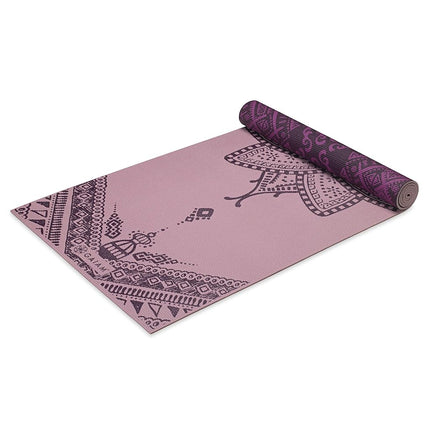 Gaiam Premium Print Reversible Yoga Mat, Inner Peace Lotus, 6mm
