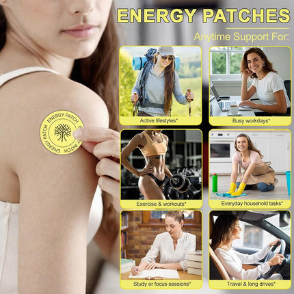 Arkture Energy Patches, Plant-Based Formula Patch for Women Men, 30 Patches