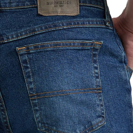 Wrangler Authentics Men's Authentics Big & Tall Classic Relaxed Fit Jean, Dark Flex, 50W / 30L