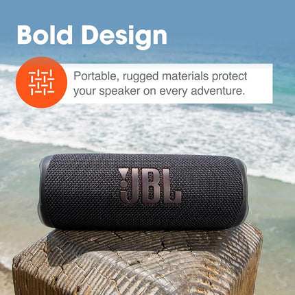 JBL Flip 6 (Green) + Bundle with Case Logic Braided USB Type-C Charge & Sync (6 feet, Gray)