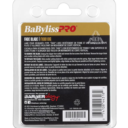 BaBylissPRO BaBylissPRO Barberology FX8010G Gold Titanium Fade Blade, 1 ct.