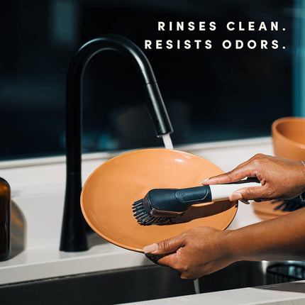Brite by Scotch-Brite Limited Edition Mess-Free Dishwand, Sleek and Stylish Dish Brush with Soap Dispenser Handle