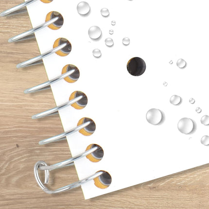 Cahier à spirale Five Star + application d'étude, 5 sujets, papier ligné, résiste au transpercement de l'encre, couverture résistante à l'eau, 21,6 x 27,9 cm, 200 feuilles, blanc (72460)
