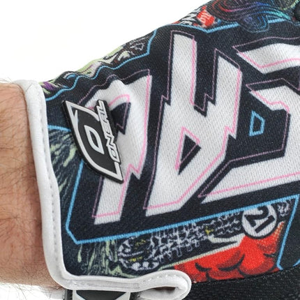 O'Neal Jump Gloves with Crank Graphic (Black/Multicolor, Size 9)