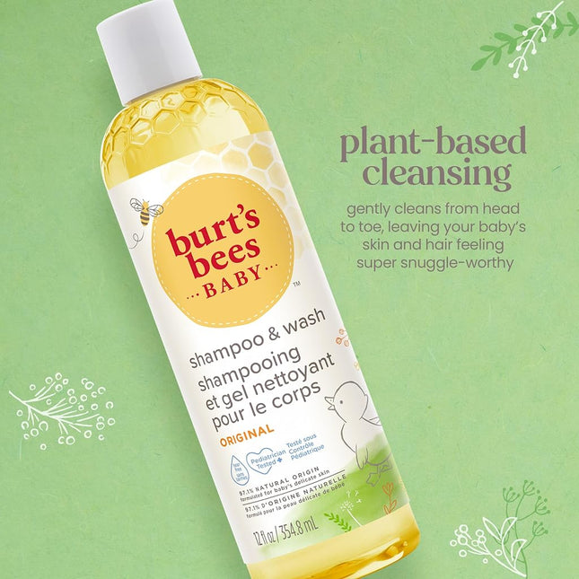 Burt's Bees Baby Bee Shampoo & Wash, 12 Fluid Ounces, Pack of 3 (Packaging May Vary) by Burt's Bees