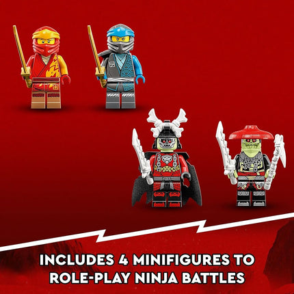LEGO NINJAGO Kai�s Mech Rider EVO 71783, Upgradable Ninja Motorbike Toy, Mech Action Figure and 2 Bone Warrior Minifigures, Collectible Toys for Kids 7 Plus Years Old, Golden,green