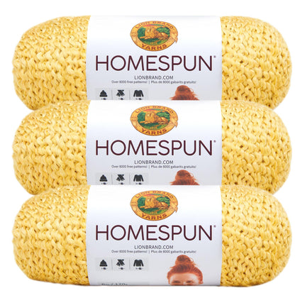 Lion Brand Yarn Homespun Yarn, Soft Bulky Yarn for