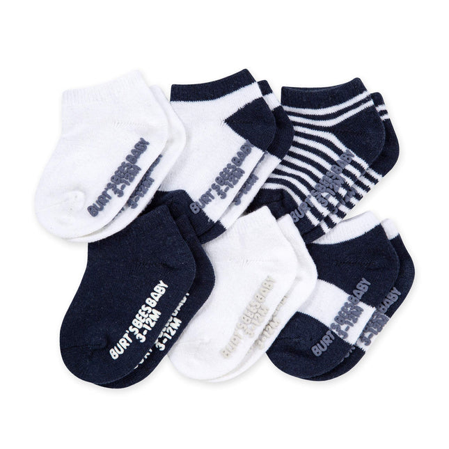 Burt's Bees Baby Ly26971-mdn-3m Casual Sock, Navy 
