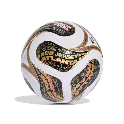 adidas Unisex Adult World Cup Final Ball, White/Black/Metallic Gold, 5