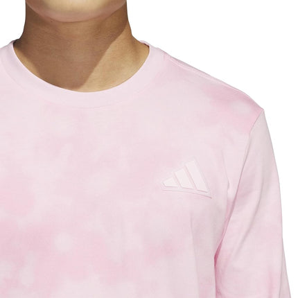 adidas Men's Tech Long-Sleeve T-Shirt, Clear Pink/Light Pink, S