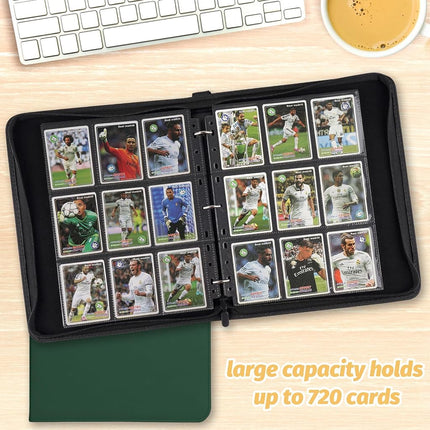 Foalgo Trading Card Binder, Card Collection Binder Album Folder with 720 Side Loading Pockets, 9 Pocket Trading Card Album Folder for TGC,MTG, Baseball Cards, Yugioh