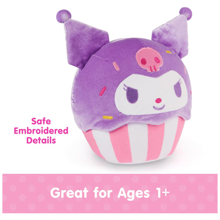 GUND Sanrio Hello Kitty and Friends Kuromi Cupcake Plush, Stuffed Animal for Ages 1 and Up, Purple/White, 8”